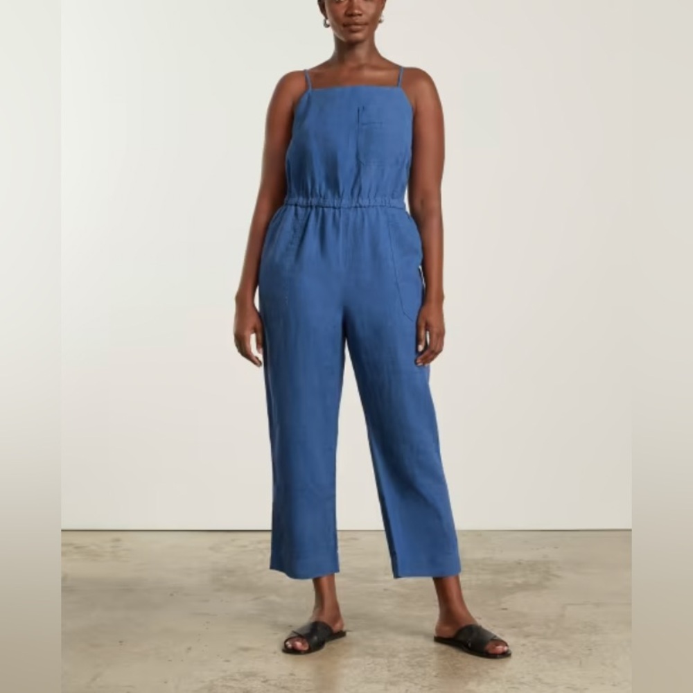 Everlane | The Linen Shoestring Jumpsuit